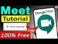 Google Meet Tutorial in Hindi for Teachers, Students, Parents - How to Use Google Meet, Screen Share