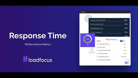 What is Response Time in Performance Testing | Performance Testing Metrics | LoadFocus Explains