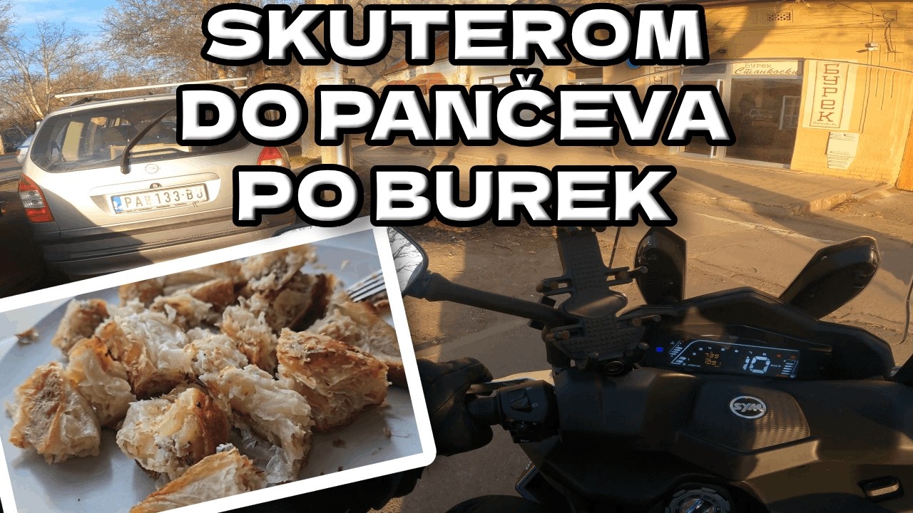 Skuterom do Pančeva po burek | Savršeno jutro za vožnju | Sym Joyride 300
