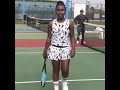 Mike Tyson's daughter Milan Tyson playing some Awesome Tennis!