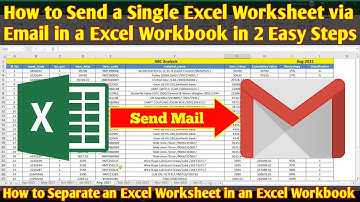 How to Send a Single Excel Worksheet via Email in an Excel Workbook in 2 Easy Steps