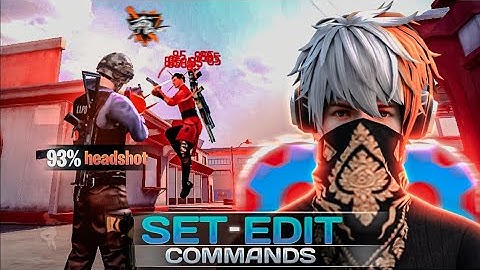 Top 5 Set Edit Commands for 99% Headshot Rates | Free Fire Auto Aim lock  📁🔒 Secret Command 🎯