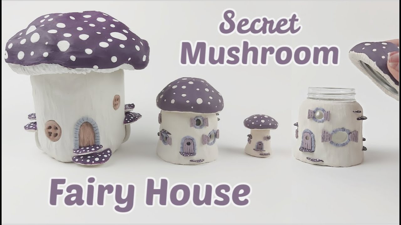 Mushroom Fairy House | Polymer Clay Tutorial - YouTube