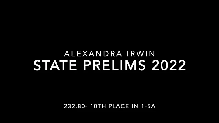 Alexandra Irwin- GHSA State Prelims