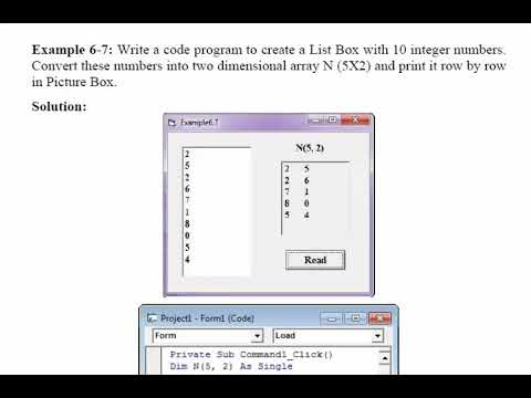 Arrays in Visual basic 3