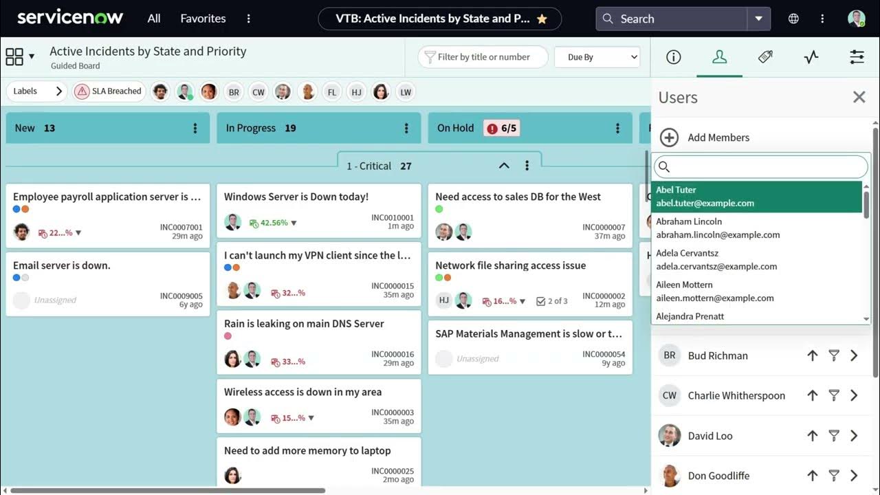 Managing Tasks with ServiceNow Visual Task Board (VTB) - YouTube