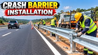 Massive Earthworks On  Amasaman Expressway | Amasaman New Crash Barrier Installation