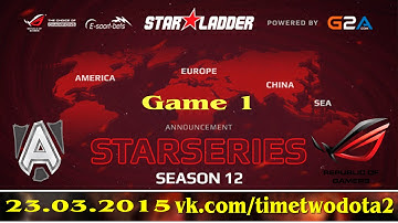 Alliance vs ASUS.Polar #1 (bo3) (Ru) | SLTV Season 12 EU Group D  (23.03.2015)