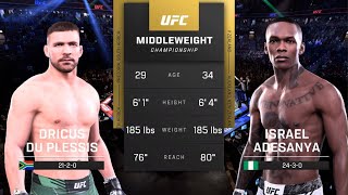 UFC 305 DU PLESSIS VS ADESANYA