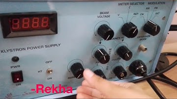 Microwave test bench experiment| 7 ece adc lab cbcs| Reflex Klystron CHaracteristics| vtu 7th sem