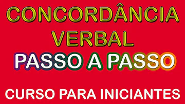 Como ocorre a concordância verbal?