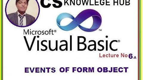 Form Events in Visual Basic in  Urdu