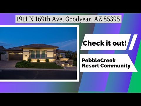 1911 N 169th Ave, Goodyear, AZ home video tour