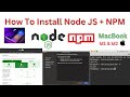 How to Download and Install NodeJS on MacOS M1/M2 2023