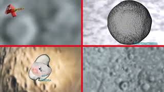ROCKY AND DWARF PLANETS MOONS SIZE COMPARISON! SPLIT SCREEN VERSION [4K]