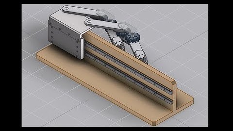 Parallel 4-bar Linkage Linear motion (with spur gear)