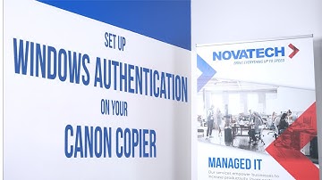 Set Up Windows Authentication on your Canon Copier🔑🖨️