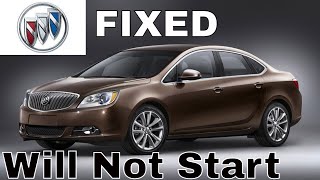 Buick Verano Will Not Start / Push Button Start Inop FIXED