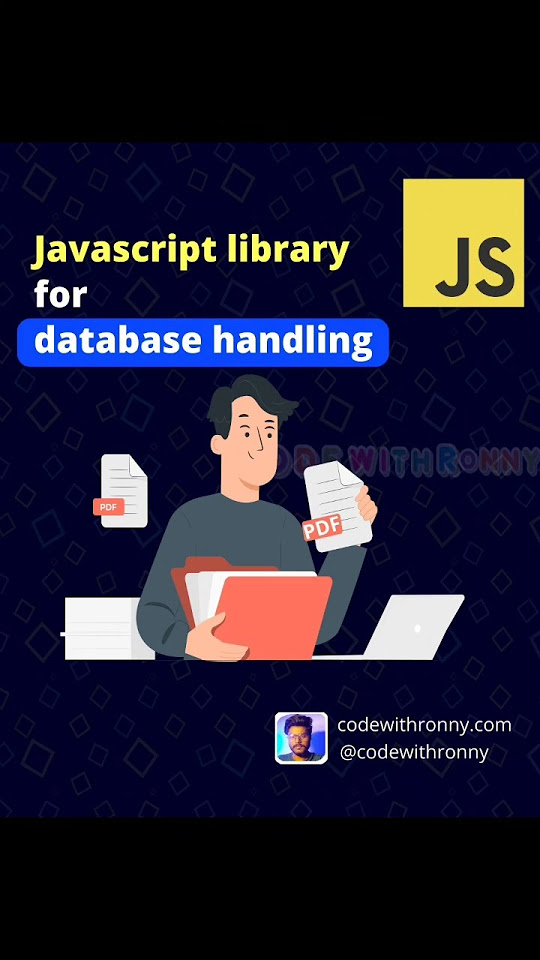 Javascript library for database handling #codewithronny #javascript #js ...