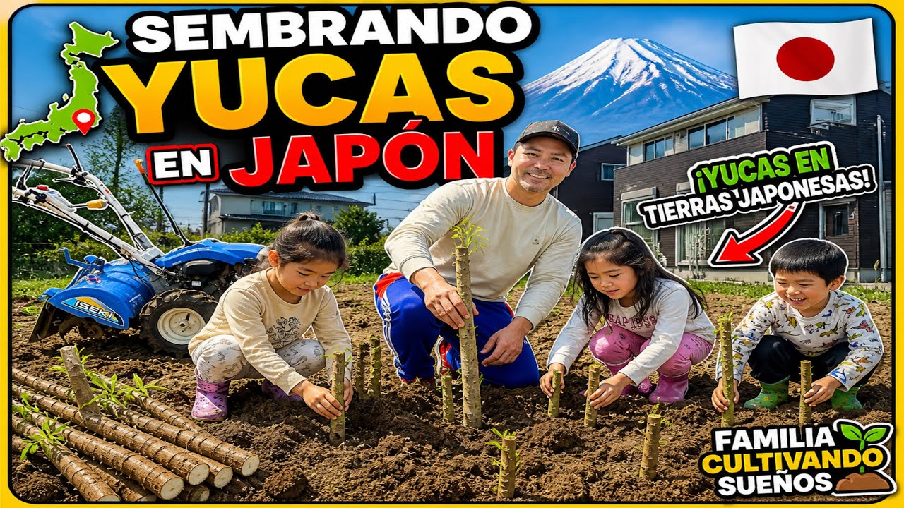 SEMBRANDO YUCAS EN JAPON ! ENSEÑANDO A LA NUEVA GENERACIÓN