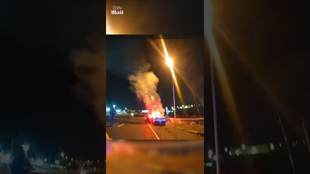 Cop S Desperate Race To Free Unconscious Crash Victim