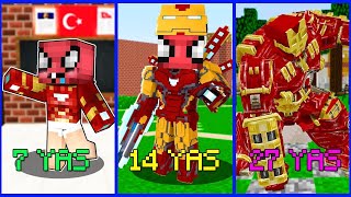 IRON MAN FAKİRİN OKUL HAYAT GELİŞİMİ!⏳  Minecraft