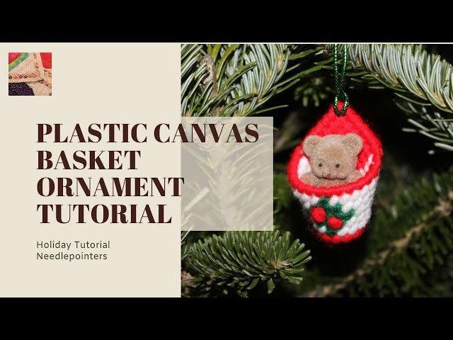 Christmas Plastic Canvas Basket Ornament - YouTube christmas-plastic-canvas-basket-ornament-youtube