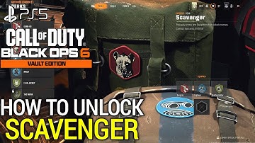 How to Get Scavenger Perk BO6 Scavenger Perk Unlock BO6 | How to Unlock Scavenger BO6 Scavenger Perk