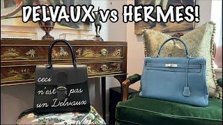 DELVAUX vs HERMES, BATTLE OF THE BAGS! Hermes Kelly & Delvaux Brillant comparison ft: @CalebSnell! screenshot 4