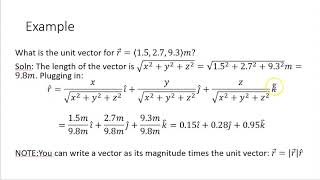 3D vectors and their notation