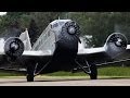 Crosswind Departure of a World War II plane - Junkers JU-52 (HD)