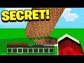 My Little Brother's *SECRET* BASE in Minecraft Pocket Edition!