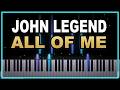 Master All of me in 2:19 - 619 Notes PIANO Tutorial