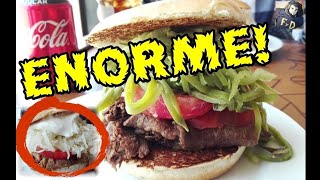 CHURRASCO ENORME CON POROTOS Y CARNE MECHADA GIGANTESCA CON CHUCRUT en DANES RESTAURANT CHILE 4k screenshot 1