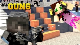 Minecraft: TOO MANY GUNS (ROCKET LAUNCHERS, LASER GUNS, & FUTURISTIC GUNS) Mod Showcase