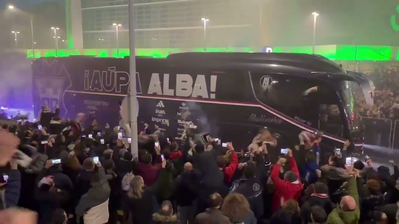 Así ha sido la llegada del Albacete al Carlos Belmonte para medirse al F.C. Barcelona