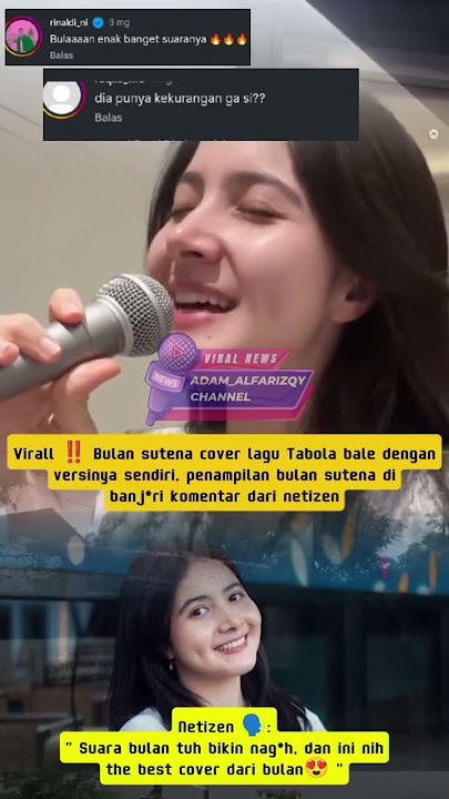 viral ‼️ Bulan sutena cover lagu tabola bale #trending #youtubeshorts #bulansutenacover
