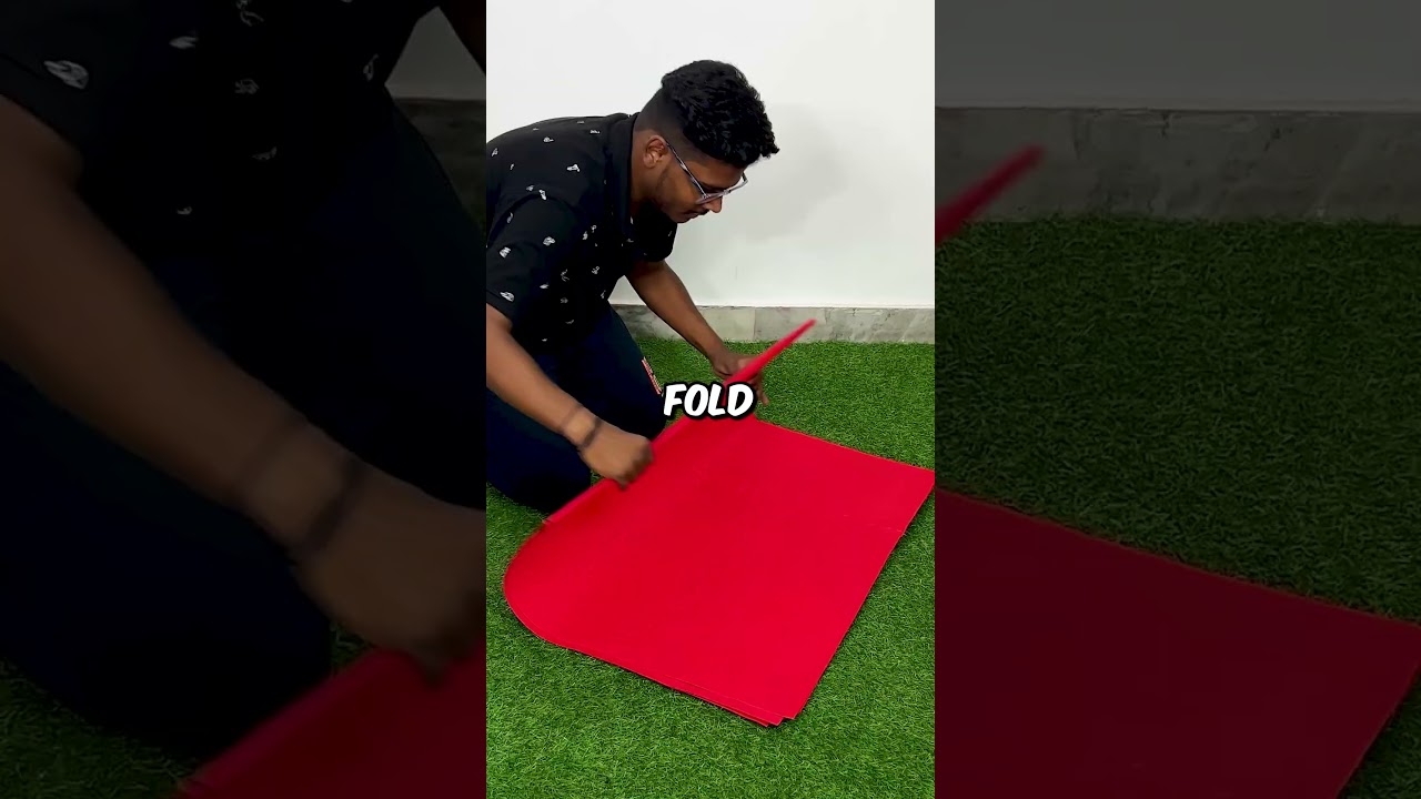 I FOLDED WORLD'S BIGGEST PAPER 10 TIMES #shorts