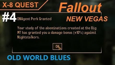 Fallout New Vegas - X-8 Quest Part 4 Data Retrieval Test (PC Gameplay)