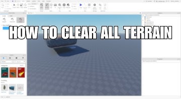HOW TO CLEAR ALL TERRAIN ROBLOX STUDIO TUTORIAL 2025 [WORKING]