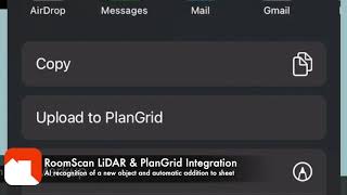 RoomScan LiDAR & PlanGrid Integration Demo