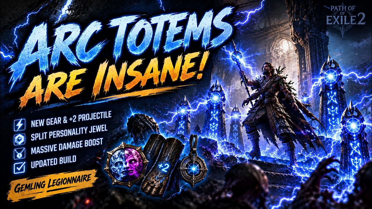 THIS ARC TOTEM BUILD IS BROKEN! | Gemling Legionnaire | PoE 2 0.5.5