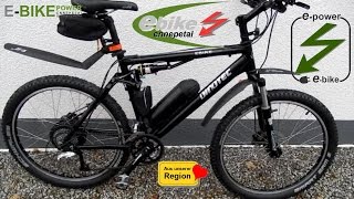 Premium Sport E-bike 250 Watt 36 volt Handmade for you  verbrauch 20 cent strom auf 100 km