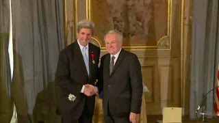 Secretary Kerry Accepts the French Grand Legion of Honor Award