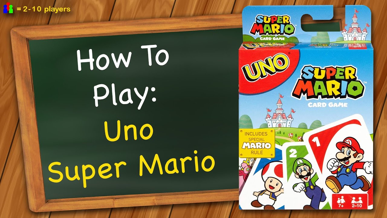 Uno Super Mario You Super Mario Bros And A Game Of Uno Mattel