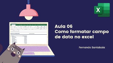 Como formatar campo de data no excel