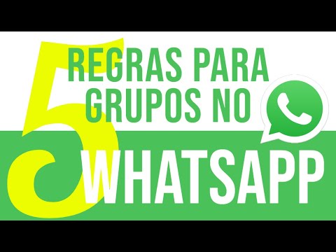 Regras para grupo de whatsapp: 5 regras e uma dica.