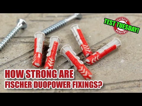 How strong are Fischer DuoPower wall fixings? Test Tuesday!