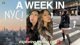 A WEEK IN NYC VLOG: exploring the city, nyfw events, tourist activities + more!