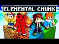 Samet &amp; Tuna &amp; @minegreen  Elemental Chunk’ta Hayatta Kalmak !!   Minecraft
